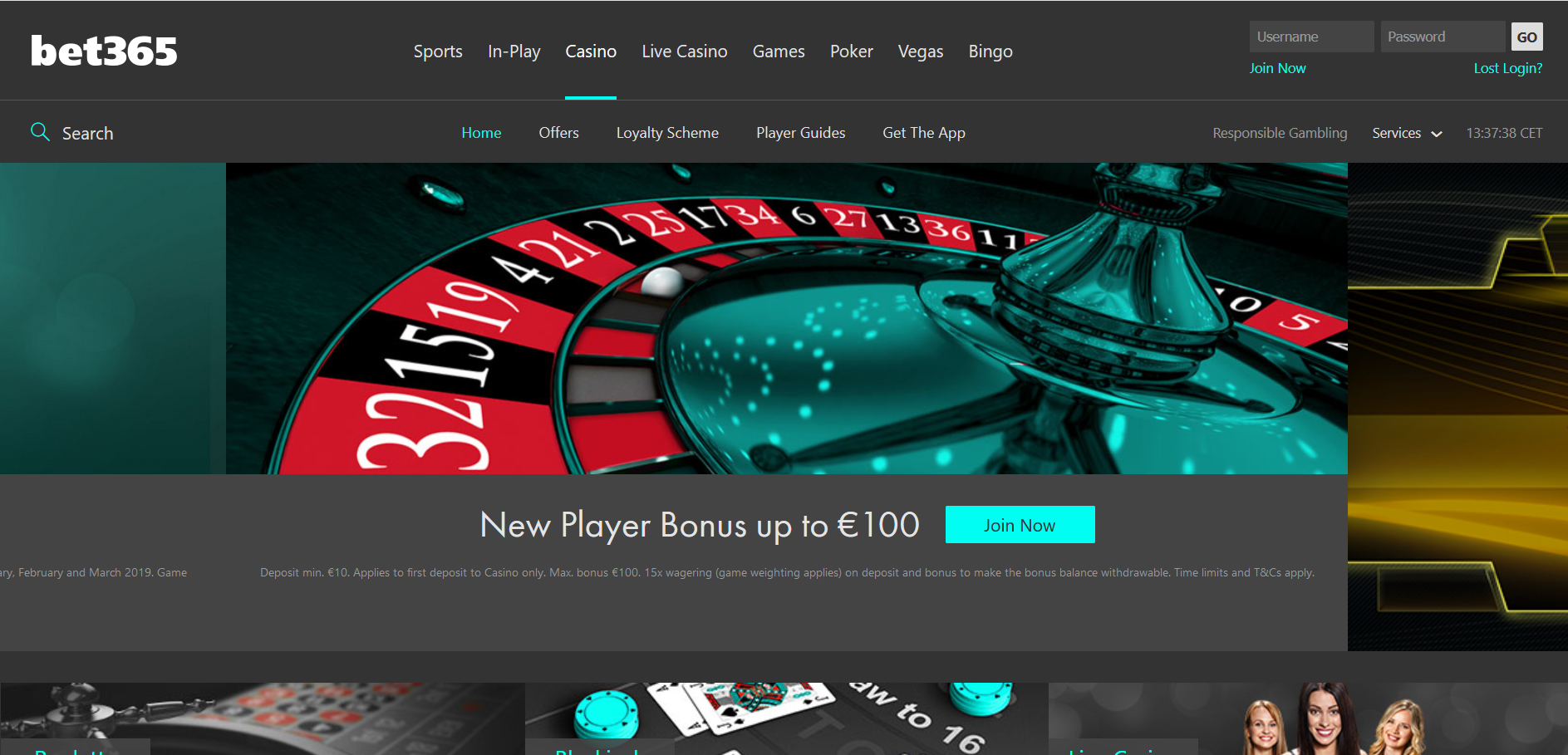 bet365 bonus casino